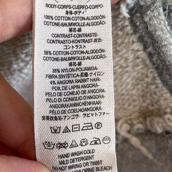 Free People Snow Angel Pullover Gray Red Black Sweater Women's Size XS - Picture 4 of 8